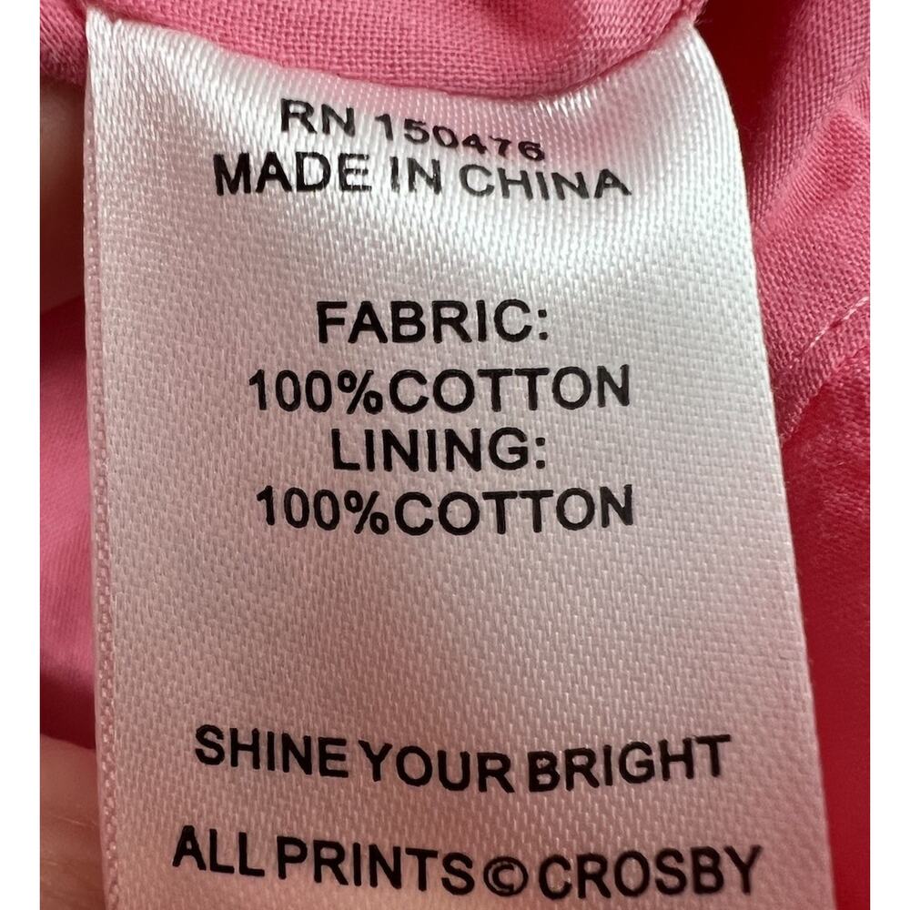 Crosby by Molly Burch Women’s Brawley Dress Pink Bellini Color block Size Medium - Picture 6 of 9